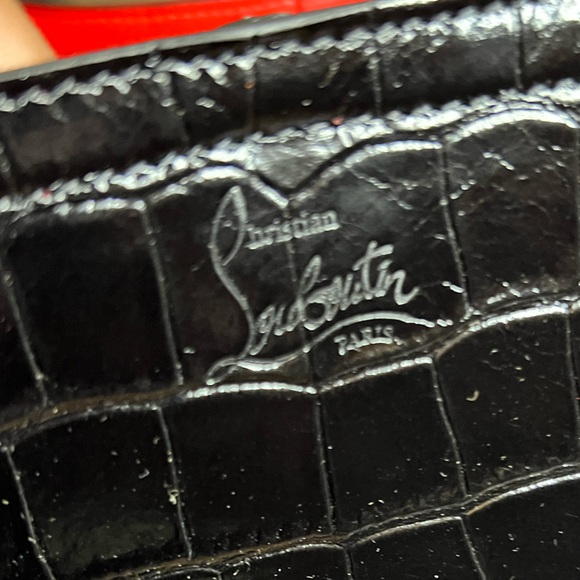 Christian Louboutin Cabarock Croc-effect glossed leather Tote handbag - Picture 7 of 14